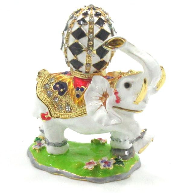 Amazon.co.jp: 白象 ゾウ 置物 白い象 ラインストーン装飾 象